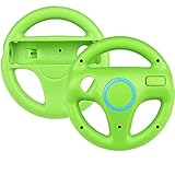 TechKen Wii Racing Lenkrad Wheel für Wii Fernbedienung Kompatibel mit Wii Mario Kart,Racing Wheel für Wii Mariokart Controller Kunststoff Game Lenkrad für Wii Racing Sp