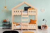 3xeLiving Kinderbett Zeena mit Matratze Größe 90x200, ohne Matratze, aus Kiefernsp