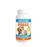 ARDAP Zecken und Floh Puder 150g - Für Hunde und Katzen - Zum Einstreuen in das Fell - Schützt zuverlässig vor Flöhen, Zecken, Läusen, Milben und anderen Schädling