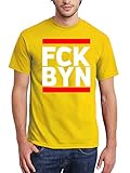 clothinx FCK BYN Fussball Fan Herren T-Shirt Gelb Gr. XL