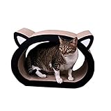 ELXSZJ XTZJ Cat Scratcher Lounge Pappe Katze Kratzer Haus Liege for Indoor Cat Wellpated Couch Bett Karton Kratzer Pads Katze Kratzbrett Spielzeug Moderne Katze S