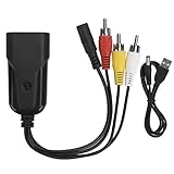 YJZO Videoadapterkabel-HDMI zu AV (CVBS) Konverter 1080P HDMI zu RCA Audio Video Adapterkabel Geringer Stromverb
