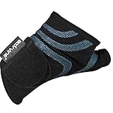 Triple Compression 3D Cut Comfort Wrist Support Plus, 3-Lagen 3D Komfort Kompressions Handgelenk Bandage mit Power-Band Compression Taping, blaues Tap