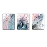 Whhomecp-Wandbilder 3 Stück 70x90cm Kein Rahmen Bunte Tintenspritzer Abstrakt Kunst Leinwand Malerei Schlafzimmer Druck Moderne Dekoration Malerei W