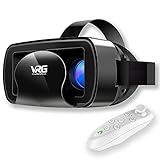 VR-Brille, VR-Brille für irtuelle Realität, Blue Light Eye Protection HD Virtual Reality VR Headset mit verstellbarer Linse und bequem fü