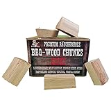 SMOKY TASTE BBQ Woodchunks als Räucherholz - Lange, gleichmäßige Rauchentwicklung - zum Räuchern von Fleisch, Fisch und Gemüse - Barbecue Wood Chunks, Räucherchips, Smoker Holz (Birke)