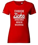 Jayess Ich Bin Keine Zicke - Damen T-Shirt in Rot by Gr. L