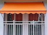 Angerer Klemmmarkise PE-Gewebe Uni, Orange, 250
