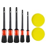 Auto Detailing Pinsel Bohrer Bürsten Detail Pinsel Set for Auto Air Lüftungsrad Felge Auto Waschschaum Polish Pad Car Reinigungsbürste (Color : 7pcs)
