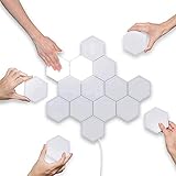 Geeignete rustikale Wandleuchte Splicing LED Smart Light, Wandleuchte Hexagonal, Panels A helle LED for Beleuchtung Eine Wand for Innen, Modular-Touch Sensitive Lichter Honeycomb Dek