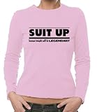 Touchlines Girlie Langarm T-Shirt How I Met Your Mother - SUIT UP, soft pink, L, B6087