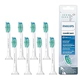 Philips Sonicare Original Aufsteckbürste ProResults HX6018/07, bis zu 2x mehr Plaqueentfernung, 8er Pack, Standard, Weiß