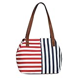 TOM TAILOR Damen Miri Nautic Shopper, Mixed maritim, L