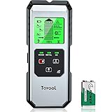 Ortungsgerät Leitungssucher Wall Scanner Detector - Aktualisiert 6 in 1 Elektronisch leitungssuchgerät für Strom und Metall mit Magnetisch/Nicht Magnetisch, Stud Finder mit LCD Anzeige- und Tonwarnung