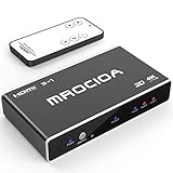 Hdmi Switch, mrocioa 3 Port Eingang 1 aus 4K Hdmi Switcher Box mit Fernbedienung. HDMI Splitter 4K Hub. Unterstützt PS4 / Xbox One/Fire TV/Apple TV/Sky Box/STB/DVD/Laptop/Rok