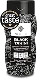 Med Cuisine Black Tahini - Premium geröstete schwarze Sesampaste - Tahini-Paste mit Nussgeschmack - 1/3 Tasse Black Tahini deckt Ihren täglichen Kalziumbedarf (310gr (1 Pack))