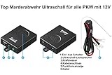 Top Marderabwehr Ultraschall Marderschutz Marderschreck Marderfrei alle PKW mit 12 V