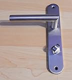 Türdrücker WC-Langschild Türbeschlag Edelstahl Classic L Drücker Tür Toilettentür WC-Drückergarnitur Türgriffe Türbeschläg