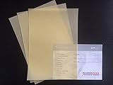 Top Lamination 50 Blatt DIN A6 (105x148mm) Transparentpapier gelb/creme 100g/m² exzellente Durchsicht, sehr gute Qualität, für: Einladungen, Fensterbilder, Bastelarb