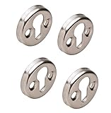 Gedotec Kapsel-Bettbeschlag zum Einbohren Möbelverbinder Stahl Bettverbinder ohne Aushängesicherung | Linsenkopf-Beschlag mit Ø 30 mm | MADE IN GERMANY | 4 Stück - Einängebeschlag zum Schraub