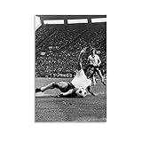Poster, Motiv: Fußballer einer der größten Torschützer aller Zeiten, Gerd Müller, Retro-Kunstposter auf Leinwand, Wandkunst, Kunstdruck, modernes Familienschlafzimmer, Dekoration, Poster, 30 x 45