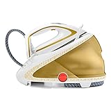 Tefal Dampfbügelstation Pro Express Ultimate Care GV9581 | Hochdruck | Dampfstoß bis 600 g/Min., Dauerdampf bis 180 g/Min. | Antikalk-System | Gold / Weiß