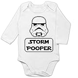 Statement Sprüche Baby - Storm Pooper - 12/18 Monate - Weiß - Geschenk - BZ30 - Baby Body Lang