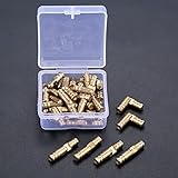 40 stücke Messing Verdeckte Barrel Scharniere Schmuck Holz Boxen Schrank versteckt Unsichtbares Möbel Scharnier 4 * 20mm mit Aufbewahrungsbox