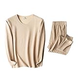 Newanna Thermounterwäsche Set Damen Winter Warm Thermounterhemd Thermounterhose Funktionswäsche Mit Fleece Gefüttert Thermowäsche Lange Atmungsaktiv Unterwäsche Sport Workout Skifahren Laufen W