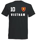 Vietnam WM 2018 T-Shirt Trikot - schwarz ALL-10 - S M L XL XXL (M)