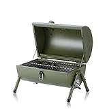 Gyalid Holzkohlegrill Tragbare Grill Outdoor-Kochen&Raucher-Klapptisch-Grills for den Außenbereich Garten Garten-Hinterhof Kochen Picknick