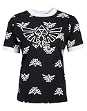 The Legend of Zelda Wingcrest - Triforce - Hyrule Frauen T-Shirt schwarz/weiß XL