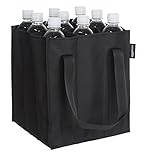 Amazon Basics - Flaschentasche, 9 Fächer, 0,75 l Flaschen, Schw