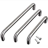 Möbelgriffe ECHT EDELSTAHL | Bügelgriff, massiv, gebürstet | Ø 10 mm | 160 mm B