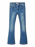 NAME IT Girl Bootcut-Jeans Dehnbare 164Medium Blue D