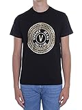 Versace Jeans Couture Tiki T-Shirts & Poloshirts Herren Schwarz/Gold - S - T-S