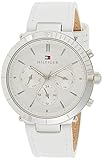 Tommy Hilfiger Damen Analog Quarz Uhr mit Leder Armband 1782352