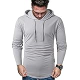 Hoodie Herren Herbst Winter Einfachheit Mode Einfarbig Slim Fit Stretch Herren Langarm Modern Urban Kordelzug Herren Camouflage Shirt Outdoor Jogging Herren Sp