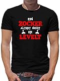 TShirt-People Ein Zocker altert Nicht T-Shirt Herren Geek Player Zocken 8 Bit XXXL Schw