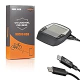 Ebike Ladekabel Mikro USB für Bosch Intuvia, Kiox, Nyon (alt) E-Bike Display I 35 cm Länge I OTG Funktion I Micro USB A für Fahrradcomp
