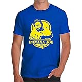 T-Shirt Banana Joe Maglietta Bud Spencer Divertente Pugno Happiness Tv Film_439 Blue L