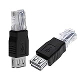 WangQianNan Solides Ethernet-Kabel 3/9PC USB-Typ A-Buchse-TO-Ethernet-Internet-RJ45-Network Converter-Adapter-Steckdose Für Home-Office-Netzwerk (Cable Length : None, Color : 3Pcs)