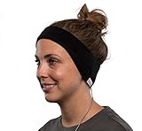 AcousticSheep SleepPhones v6 Wired Headband Headphones (2018) - Bequem zum Schlafen, Reisen, Yoga, Meditieren, Entspannen, ASMR und Binaural Beats. Fleece, mitternachtsschwarz,