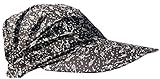 Cool4 Sommer Schirm Kopftuch Visor Strand Cap Bandana Sonnenschutz Mütze A01 (Schwarz (Stark Dezent geblümt) (XS/S))