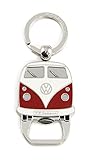 BRISA VW Collection - Volkswagen T1 Bulli Bus Schlüssel-Anhänger-Flaschenöffner, Geschenk-Idee/Fan-Souvenir/Retro-Vintage-Artikel (Rot)