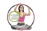 WALDFEE® Hula Hoop Reifen - Spielend abnehmen I Hoola Hup - Fitness von Zuhause für Erwachsene I Hullahub mit Gewicht zum Zusammenklicken und Loslegen I mit Tasche und Anleitung