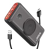 JIGA Wireless Powerbank 30000mAh Externer Akku Tragbares Ladegerät 18W PD 3.0 USB C Power Bank mit Taschenlampe, 3 Eingängen und 5 Ausgängen Kompatibel mit iPhone, Samsung, Huawei, iPad usw