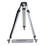 NEDO Aluminium-Stativ mittelschwer 0,99m - 1,68m für Bautheodoliten und Rotationslasern inkl. einem DEWEPRO Zollstock 2