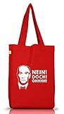 Shirtstreet24, NEIN! DOCH! OHHHH! Jutebeutel Stoff Tasche Earth Positive (ONE SIZE), Größe: onesize,R