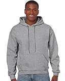 Gildan Herren Adult 50/50 Cotton/Poly. Hooded Sweat Sweatshirt, Grau (Sport Grey), Medium (Herstellergröße: M)